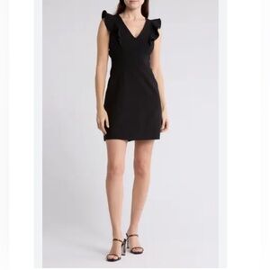 French connection whisper ruffle mini dress SEE DESCRIPTION